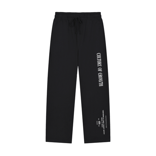 Solid Color Straight-Leg Sweatpants